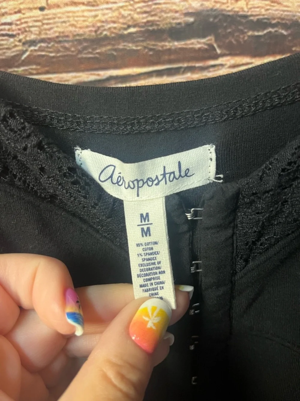 Aeropostale Black Mini Skater Dress with Spaghetti Straps (195) - Picture 9 of 13